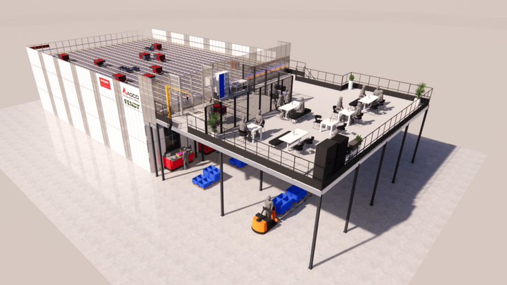 © Element Logic 3D-Visualisierung AutoStore-Anlage