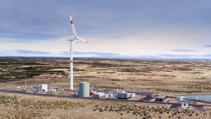 © Kühne+Nagel Windrad in Chile