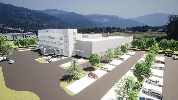 © Knapp AG Rendering der geplanten Montage- und Logistikhalle von Knapp