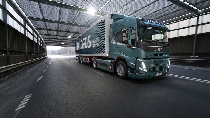 © Volvo Trucks Volvo E-Truck für DFDS