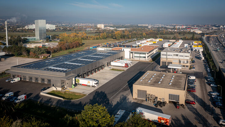 © Kurt Patzak Das Logistikzentrum von Müller Transporte