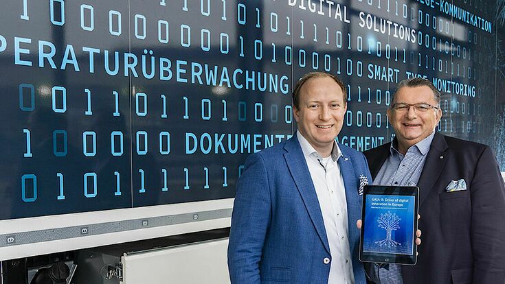 © Krone Krone-Projektleiter Maximilian Birle (links) und Krone-Geschäftsführer Ralf Faust