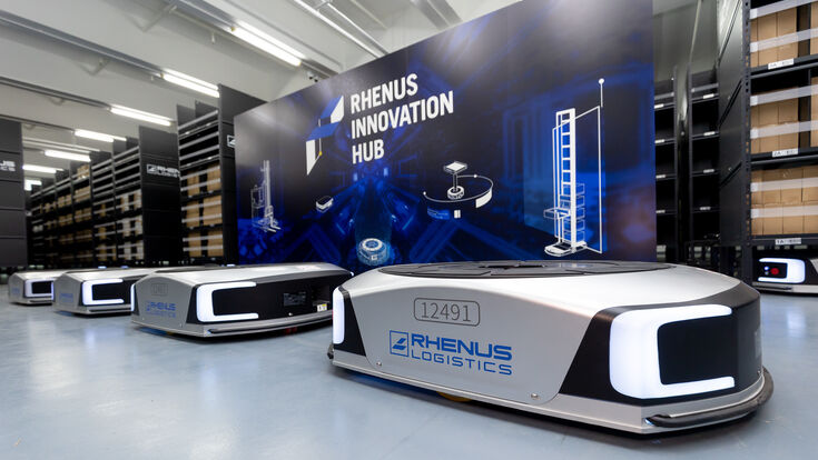 © Rhenus Warehousing Solution Tote-to-Person-AMR bei Rhenus in Hong Kong