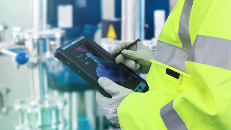 © Ecom Ecom Tablet für Gefahrengut